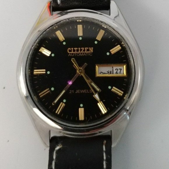 Citizen Other - Citizen Automatic Black Face Water Resist Day/Date